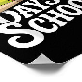 Leerkracht Kinder 100 dagen schoolbas Poster (Hoek)