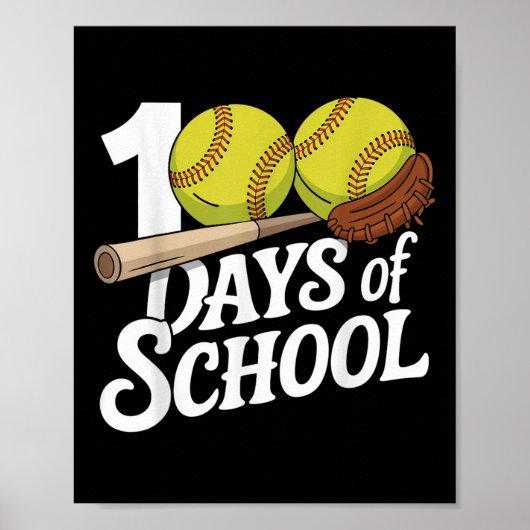 Leerkracht Kinder 100 dagen schoolbas Poster (Voorkant)