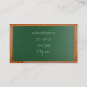 leerkracht visitekaartje (Achterkant)