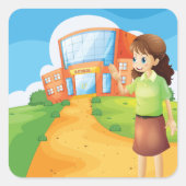 Leerkrachten aan de Stickers (Voorkant)