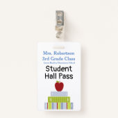 Leerkrachten Bathroom/Hall Pass Badge (Voorkant met clip)