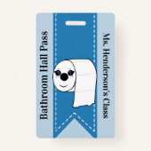Leerkrachten Bathroom Hall Pass Badge (Achterkant)