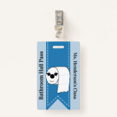 Leerkrachten Bathroom Hall Pass Badge (Voorkant met clip)
