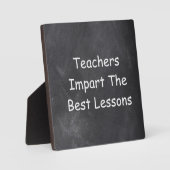 Leerkrachten Beste lessen Chalkboard Design Gift I Fotoplaat (Voorkant)