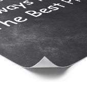 Leerkrachten Beste plan Chalkboard Klasse Decorati Poster (Hoek)