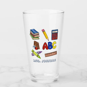 Leerkrachten Crayons Bag Lunch Books-schoolbenodig Glas