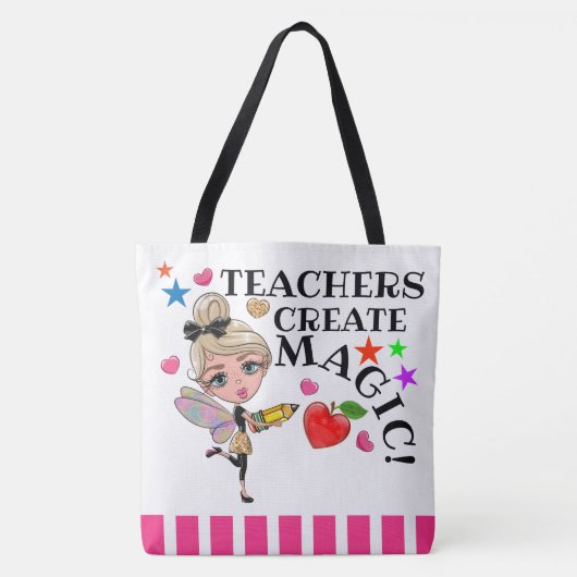 Leerkrachten Creëer Magisch - Zie Achterzijde - Draagtas (Voorkant)