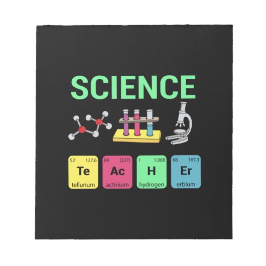 Leerkrachten Gift Science Teacher Definition Notitieblok (Voorkant)