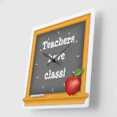 Leerkrachten hebben les! vierkante klok (Hoek)