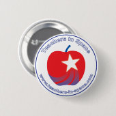 Leerkrachten in de ruimtevaart-Button Ronde Button 5,7 Cm (Voorkant /achterkant)
