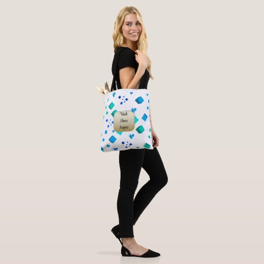 Leerkrachten Inspire Hearts Canvas tas (Op model)