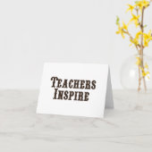 Leerkrachten Inspire Kaart (Gele Bloem)