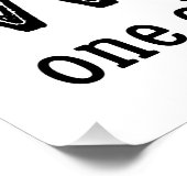 Leerkrachten inspirerend scriptcitaat en rode appe perfect poster (Hoek)