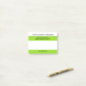 Leerkrachten, klasse, neemt Groene nota | Personal Post-it® Notes (Op bureau)