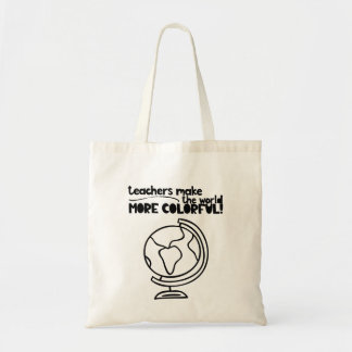 Leerkrachten maken de wereld kleurrijker. tote bag