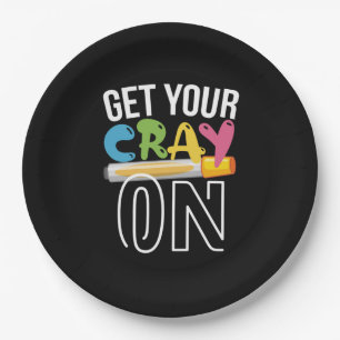 Leerkrachten maken je kraak aan papieren bordje