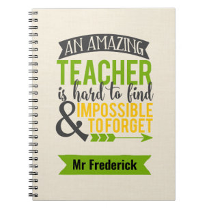 Leerkrachten Notitieboeken - Amazing Teacher Quote