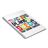 Leerkrachten Plant zaaigoed dat eeuwig groeit Notitieboek (Rechterzijde)