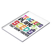 Leerkrachten Plant zaaigoed dat eeuwig groeit Notitieboek (Linkerzijde)