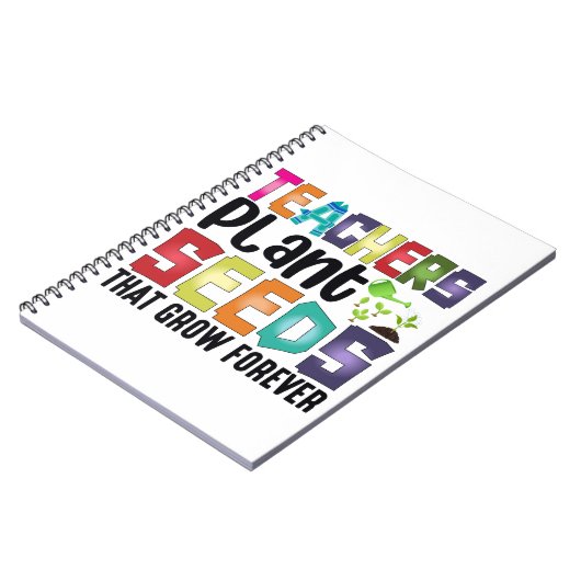 Leerkrachten Plant zaaigoed dat eeuwig groeit Notitieboek (Linkerzijde)