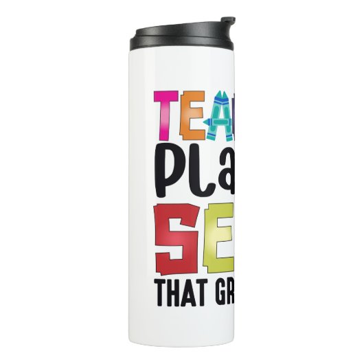 Leerkrachten Plant zaaigoed dat eeuwig groeit Thermosbeker (Gedraaid links)