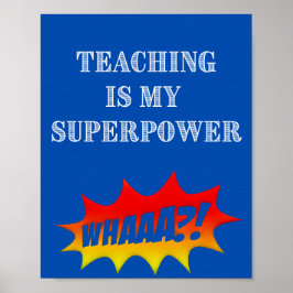 Leerkrachten Poster