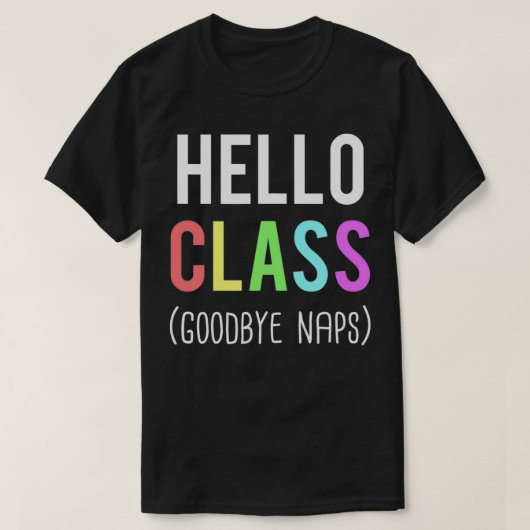 Leerkrachten Terug naar schoolontwerp Eerste dag v T-shirt (Design voorkant)