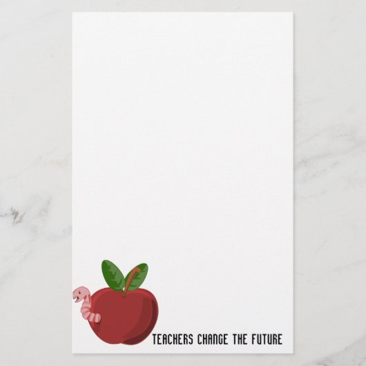 Leerkrachten veranderen de toekomst briefpapier (Voorkant)