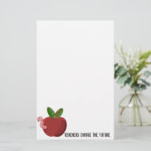 Leerkrachten veranderen de toekomst briefpapier (Staand voorkant)