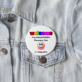 Leerkrachten welkom ronde button 7,6 cm (In situ)