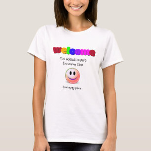 Leerkrachten welkom t-shirt