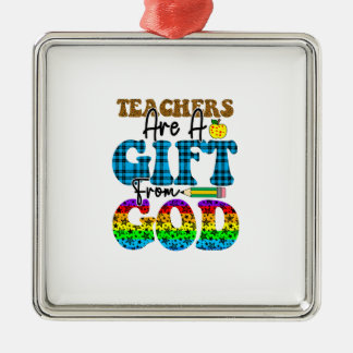 Leerkrachten zijn een geschenk van God Metalen Ornament