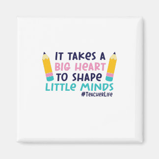 Leerkunst neemt een groot hart in beslag magneet