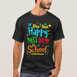 Leerleraar Afstuderen vrolijke laatste dag Schoo T-shirt