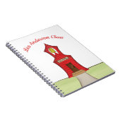 Leerleraar Colorful Cute School Whimsical Notitieboek (Rechterzijde)