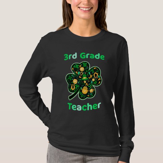 Leerleraar Funny St Patrick's Day T-shirt (Voorkant)