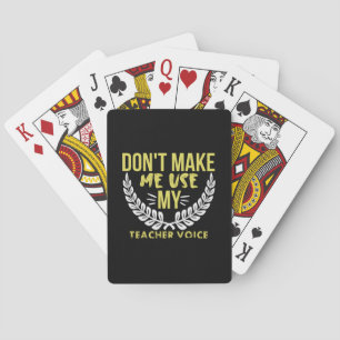 Leerleraar Kunst Mijn lerarenleven Pokerkaarten