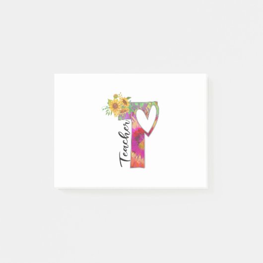 Leerleraar kunstkleerleraar post-it® notes (Voorkant)