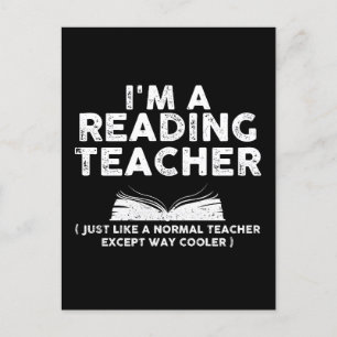Leerleraar lezen - Ik ben leraar aan het lezen Briefkaart