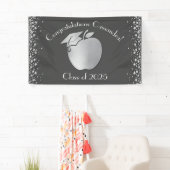 Leerleraar onderwijs Afstuderen Gray Silver Spandoek (Insitu)