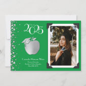 Leerleraar onderwijs Silver Afstuderen Green Kaart (Voorkant)