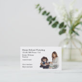 Leerleraar Thuisonderwijs Visitekaartje (Staand voorkant)