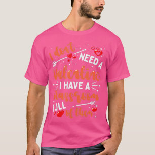 Leerleraar Valentijnsdag Funny Classroom School Wo T-shirt
