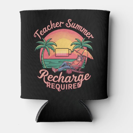 Leerleraar zomerreclassering vereist laatste dag s blikjeskoeler (Voorkant)