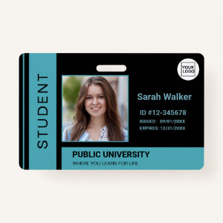 Leerling foto ID school universiteit blauw Badge