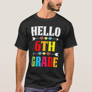 Leerling Hallo zesde klas terug naar school T-shirt