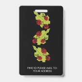 Leerling Homeschoting School Mam ID Lady Bugs Badge (Achterkant)