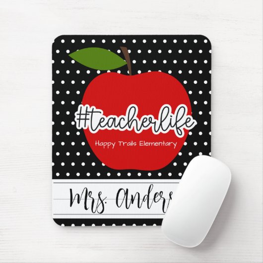 Leerling Red Apple Mousepad Muismat (Met muis)