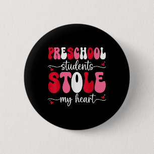 Leerlingen hebben mijn hart Valentijnsdag gestolen Ronde Button 5,7 Cm