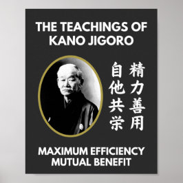 Leerlingen van Jigoro Kano Japans Judo Poster